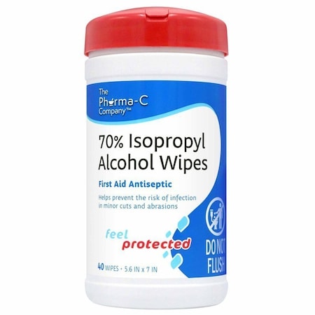 Pharma-C-Wipes Pharma-C-Antiseptic Skin Wipes, Towelette, Canister, 6PK 63-200736K